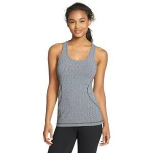 Zella Gray Racer Tank Grey Graphite Space Dye Look Size Medium‎ Racerback